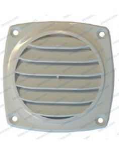 REJILLA NÁUTICA PLANA BLANCA DE PLÁSTICO ABS 92 X 92MM