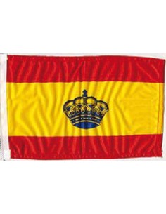 BANDERA MARINA ESPAÑOLA CON CORONA 30X20CM