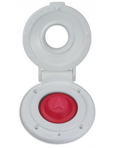 PULSADOR MOLINETE DE PIE UP QUICK BLANCO-ROJO