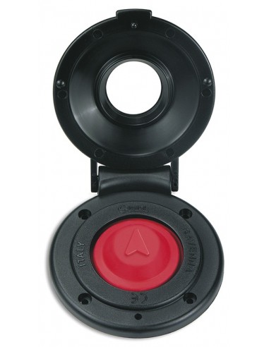 PULSADOR MOLINETE QUICK NEGRO-ROJO UP