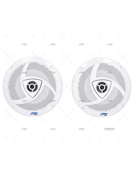 PACK 2 ALTAVOCES NÁUTICOS 120W 185 MM IP34 BLANCOS