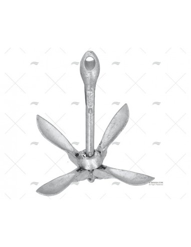 ANCLA PLEGABLE GALVANIZADA 6 KG