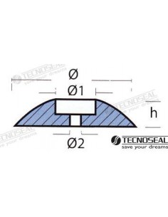 TECNOSEAL ÁNODO TIMÓN ZINC 2