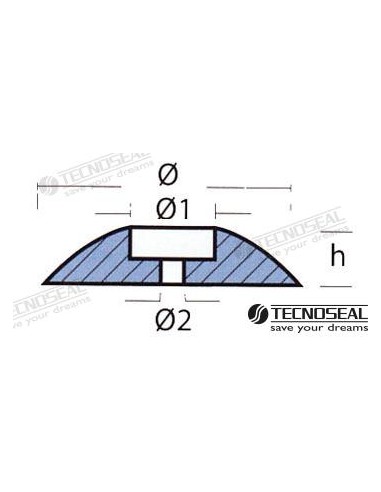 TECNOSEAL ÁNODO TIMÓN ZINC