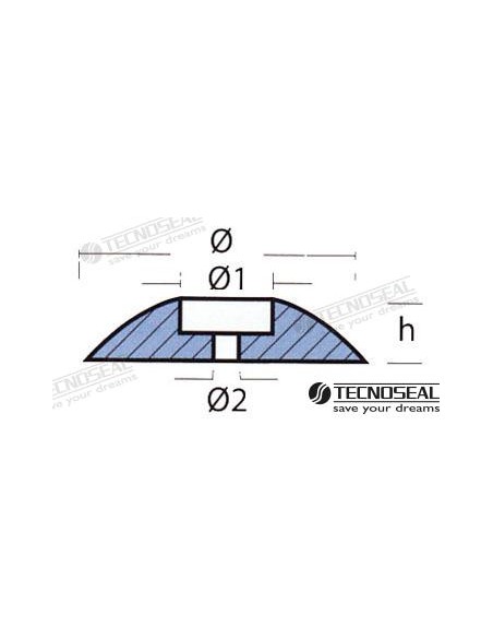 TECNOSEAL ÁNODO TIMÓN ZINC
