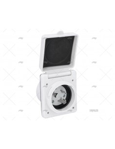 BASE ELÉCTRICA DE POPA MACHO 15/30A BLANCA