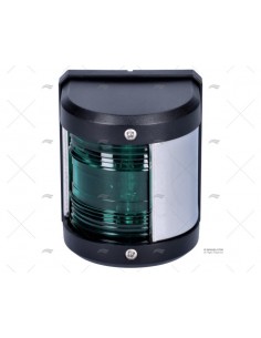 LUZ ESTRIBOR NÁUTICA 12V EN POLICARBONATO NEGRO E INOXIDABLE